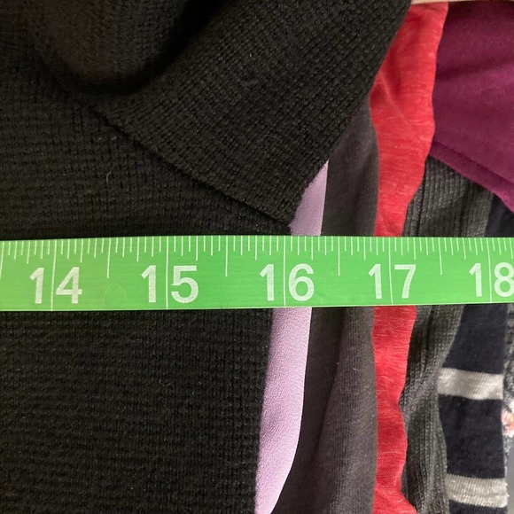 Talbots Petite Dress Womens Sz SP Black Merino Wool Front Zipper Sweater - Picture 7 of 10